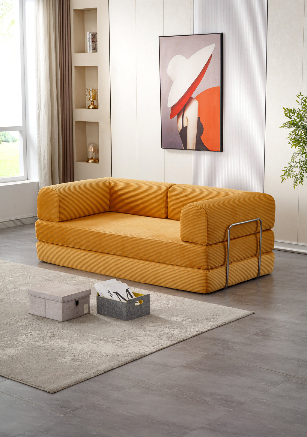 Canapé Convertible Modulable en Velours Côtelé – BIPBOP SOFA