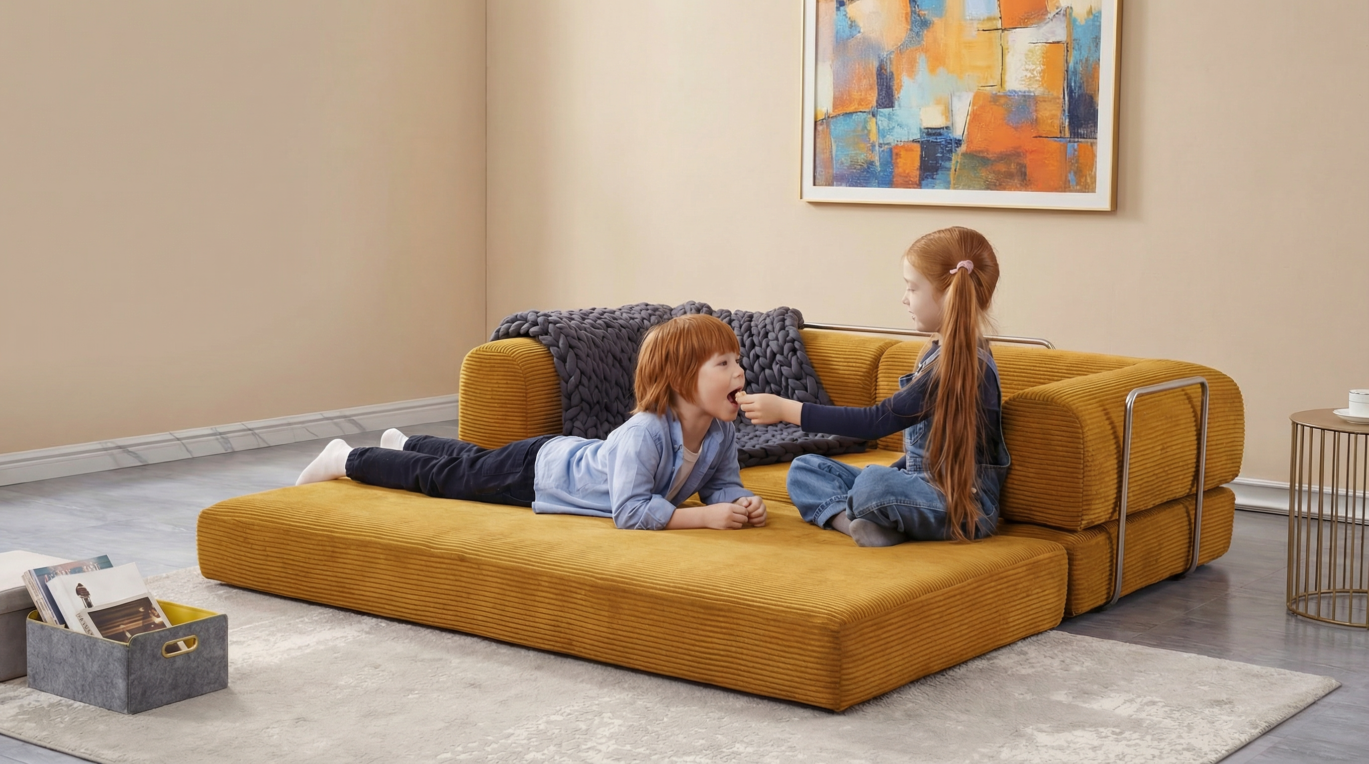 Canapé modulable moderne parfait pour petits espaces